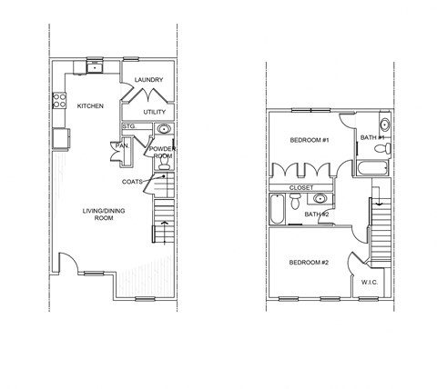 Two bedroom townhome Two bedroom townhome